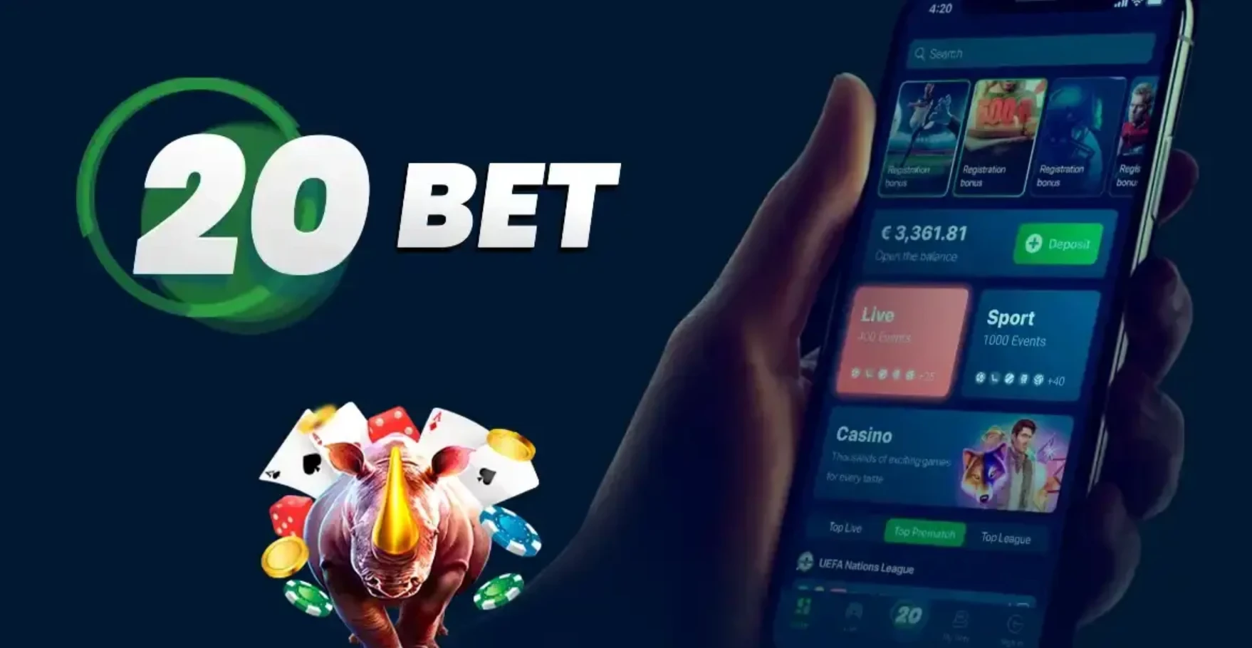 20 bet casino