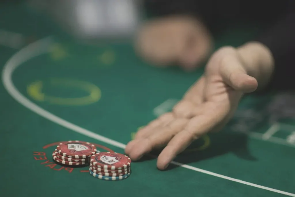 blackjack table